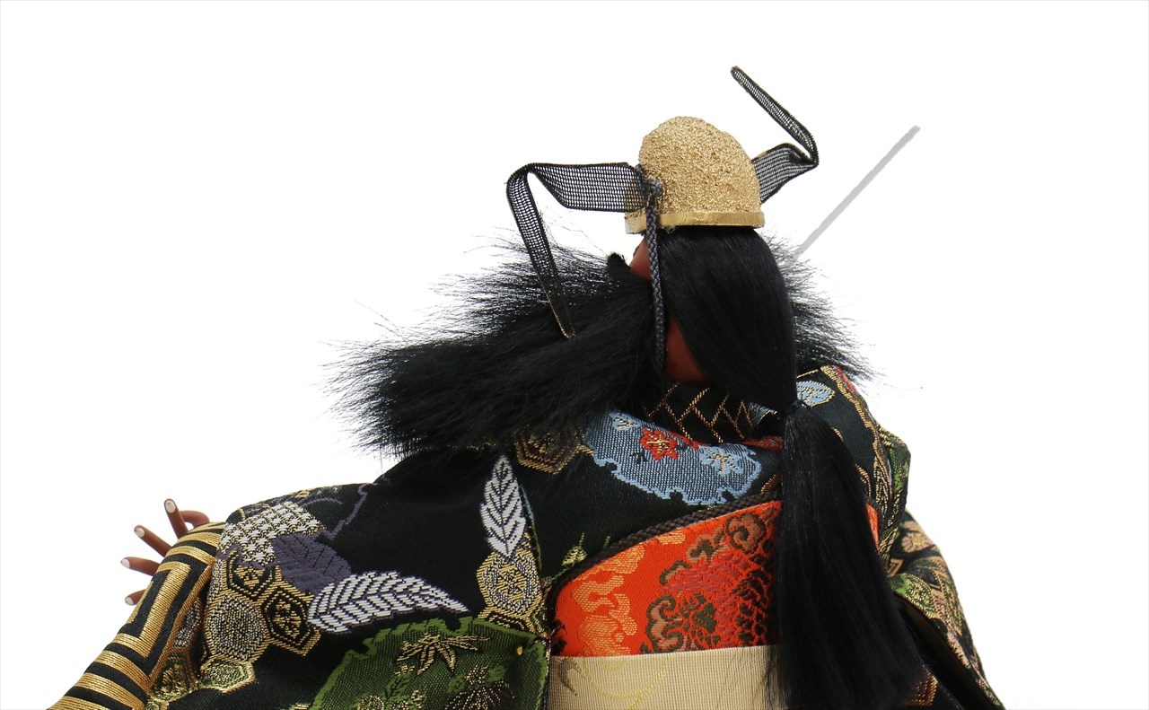 明治中期 精緻 鬼潰鍾馗人形 極上 拾號30cm 貴重なアンティーク 箱入り