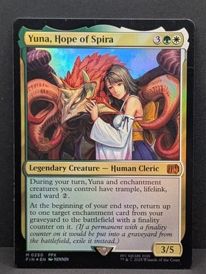 MTG スピラの希望、ユウナ FOIL 拡張アート 英語 bundle限定排出 MTG