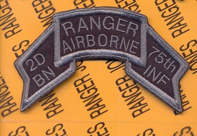 60年代 米軍実物 スクロール AIR BORNE RANGER パッチ 60年代 米軍実物