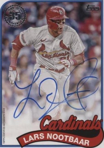 Lars Nootbaar jersey number サインカード WBC Lars Nootbaar Jersey