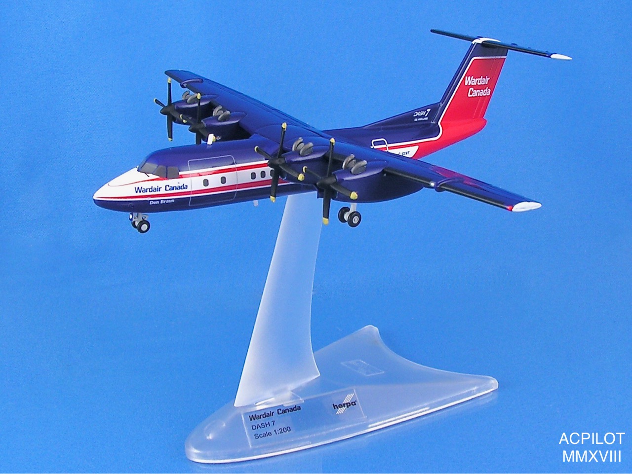 herpa Wardair Canada DHC-7 1/200 【公式通販】