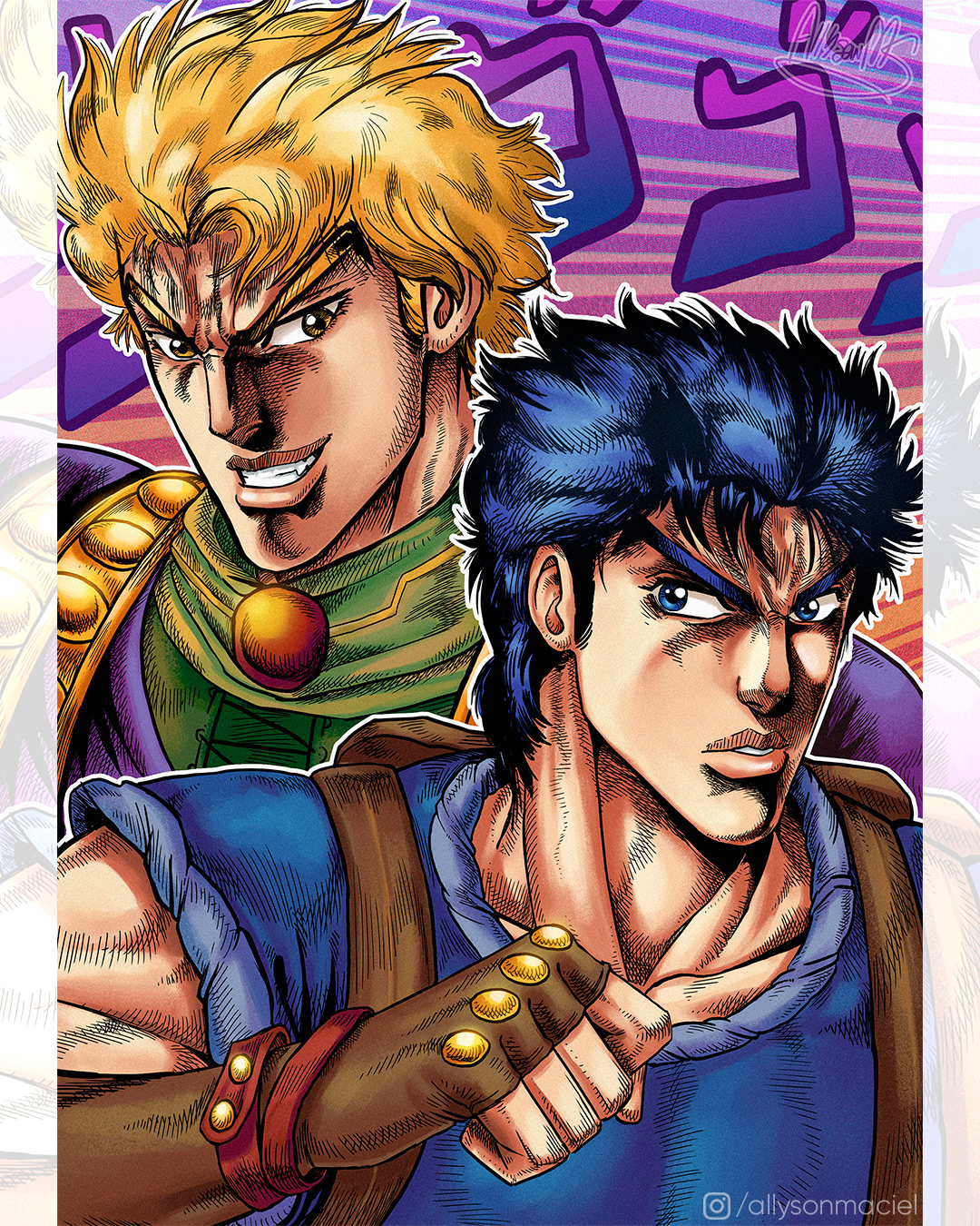 ジョジョ展 ポスター ジョナサン・ジョースター ディオ・ブランドー