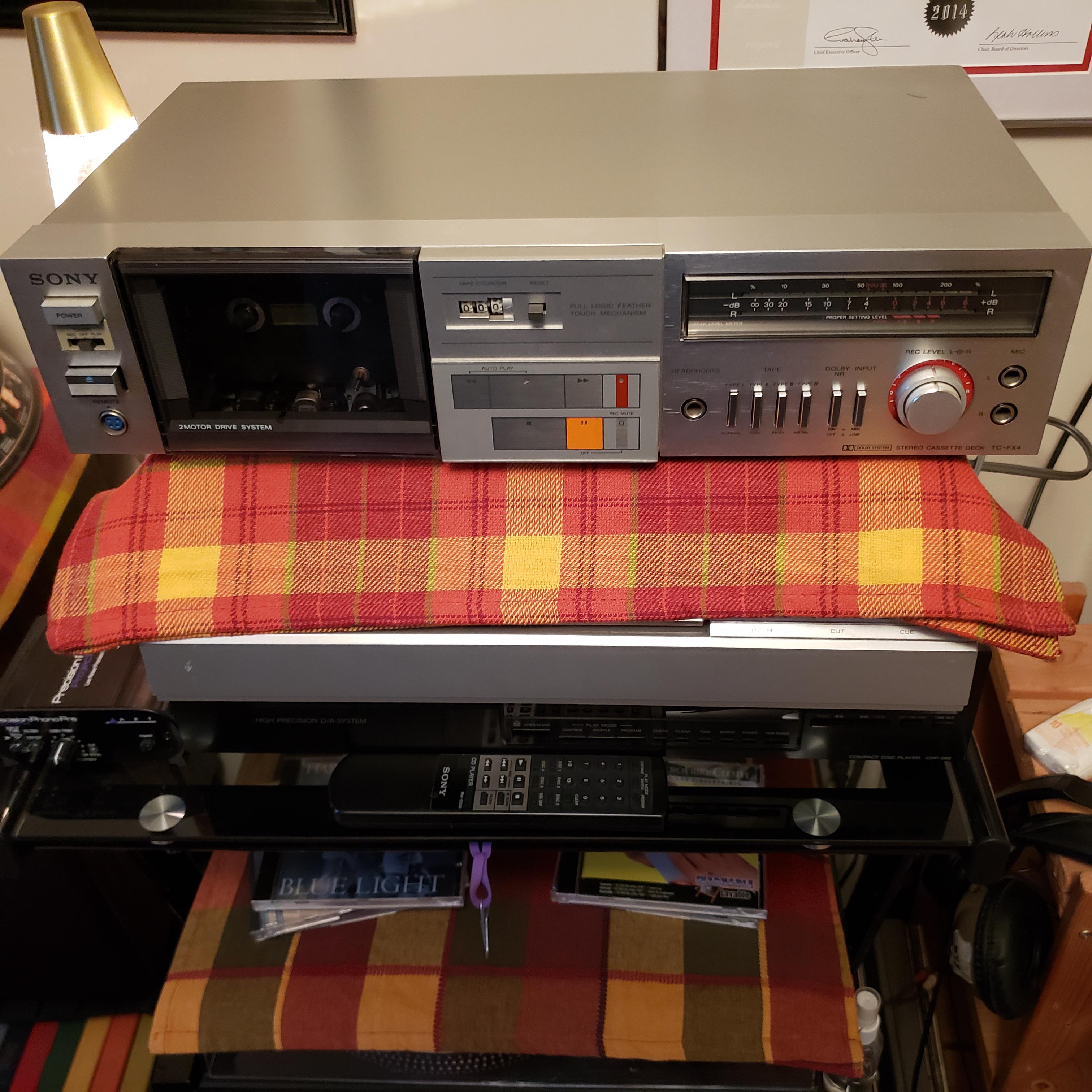 Scored a free (1981) SONY TC-XF4 cassette deck at an Estate Sale