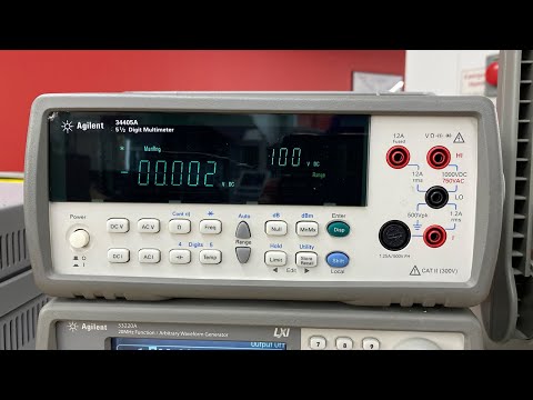 How to use the Agilent 34405A digital multimeter - YouTube
