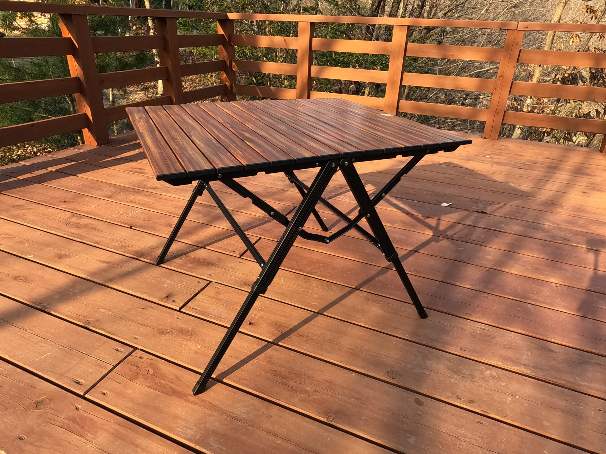 このアウトドアテーブルが最高！！オガワテント 3ハイ&ローテーブル2
