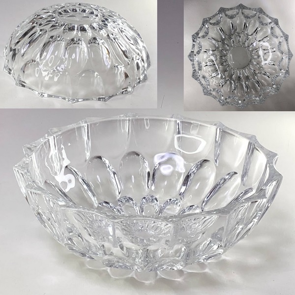 ボスポラスクリスタルボウル30.5cm 昭和レトロアンティーク