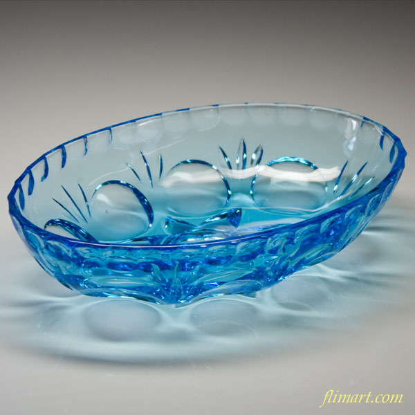 青いガラスボウル 空のいろどり ボウル 江戸硝子 藍花【ボウル ガラス
