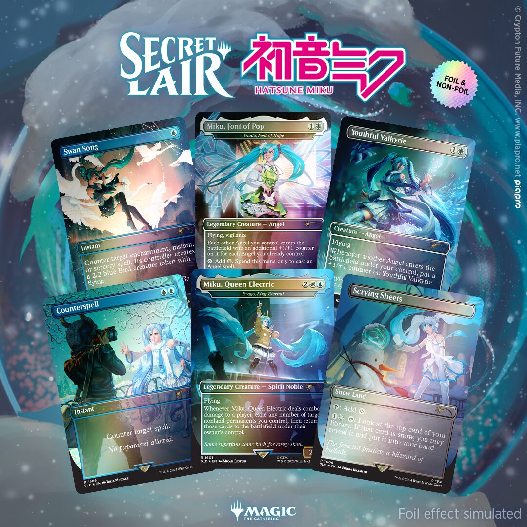 MTG secret lair 初音ミクコラボ 春夏秋冬セット 日本語版FOIL MTG