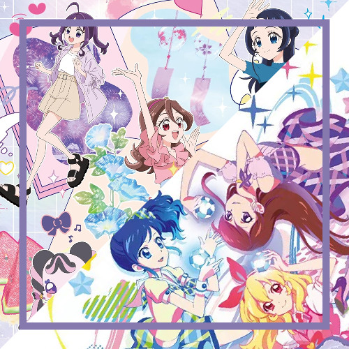 紫吹蘭 シール アイカツ 紫吹蘭 アニON マグバッジ カレンダーガール