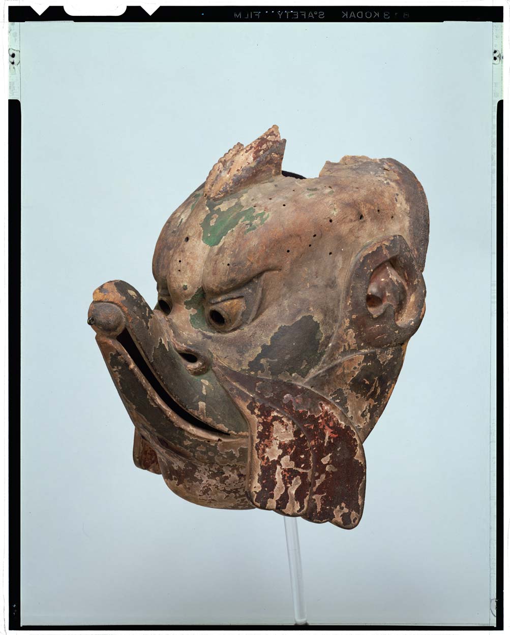 古い伎楽面 迦楼羅面？ 大巾値下げ 古い箱見つかる｜古い伎楽