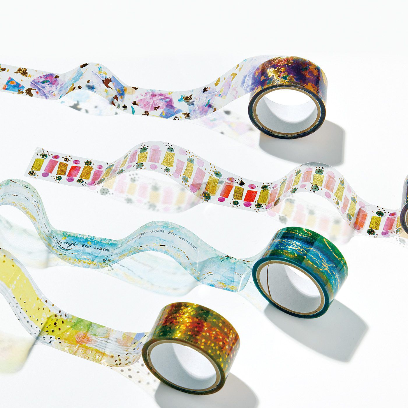 ガラフル コラージュを閉じ込めた きらきら透明マステの会｜フェリシモ