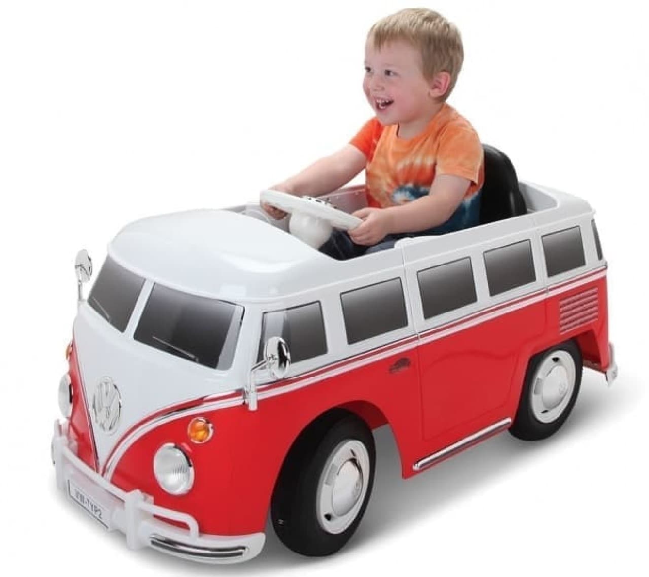 乗れる）VWバス ホビーラジコン 赤白 フォルクスワーゲンバス 乗れる