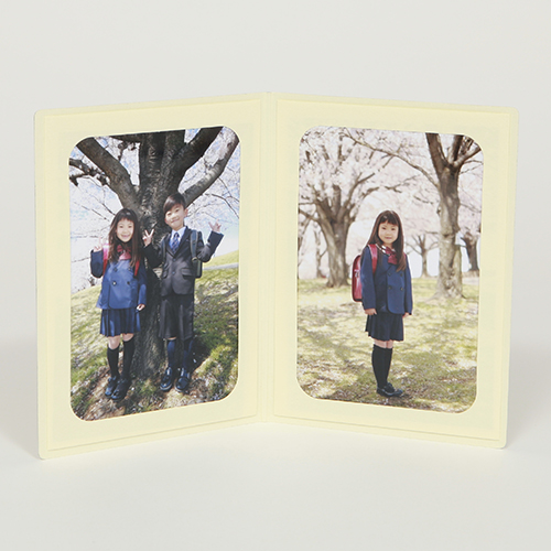 ポケット台紙 『祝入学/さくら』 2Lサイズ 2面タテ | 山田屋台紙店