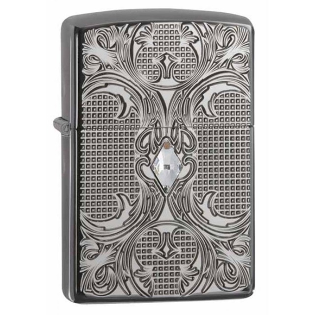 Zippo ジッポー 結晶格子 Crystal Lattice ブラックアイス 鏡面