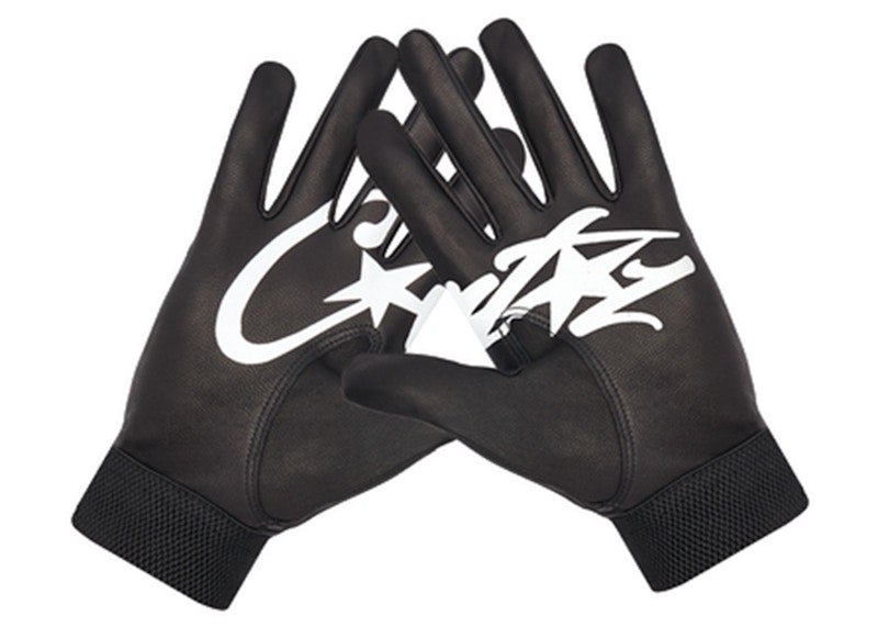 Corteiz Leather Gloves Black - SS23 - US