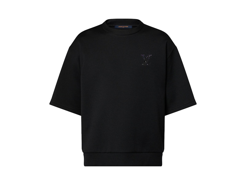 Louis Vuitton LV Embellished Jersey T-shirt Black Men's - SS25 - US