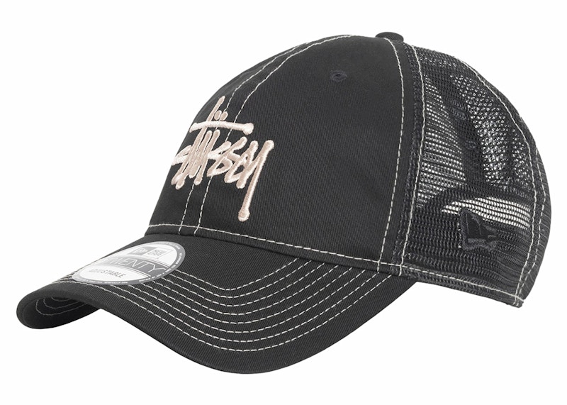 Stussy New Era 9Twenty Basic Trucker Black Men's - SS24 - US