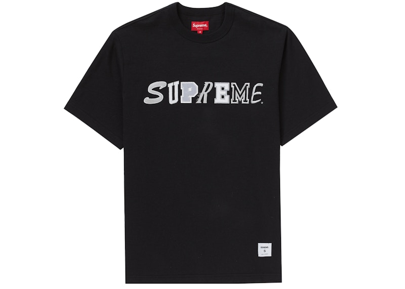 Supreme Collage Logo S/S Top Black Men's - FW20 - US