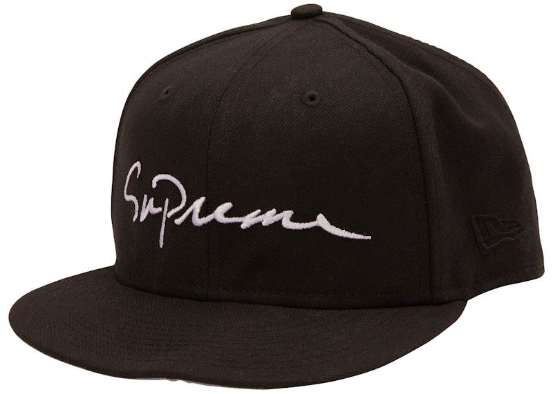 Supreme Classic Script New Era Cap Black Men's - FW18 - US