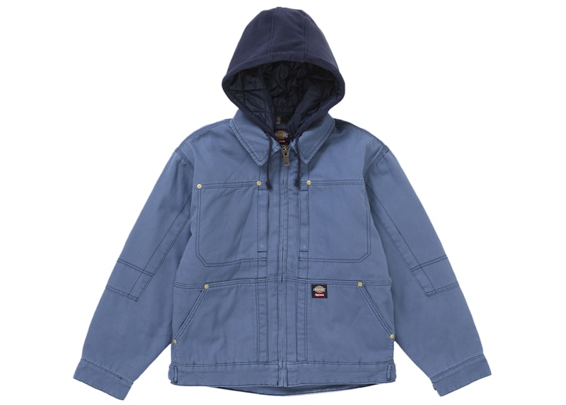 Supreme Dickies Hooded Work Jacket Blue Men's - FW24 - US