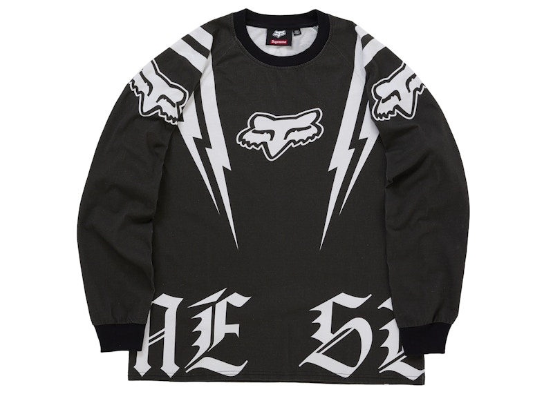 Supreme Fox Racing L/S Top Black Men's - FW25 - US