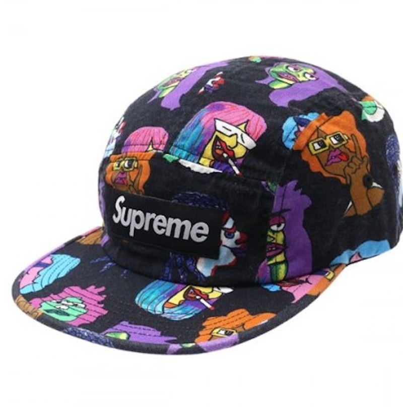 Supreme Gonz Heads Camp Cap Black - FW17 - US