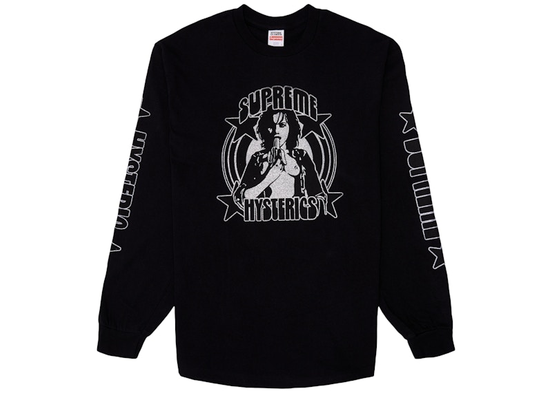 Supreme x HYSTERIC GLAMOUR L/S Tee Black