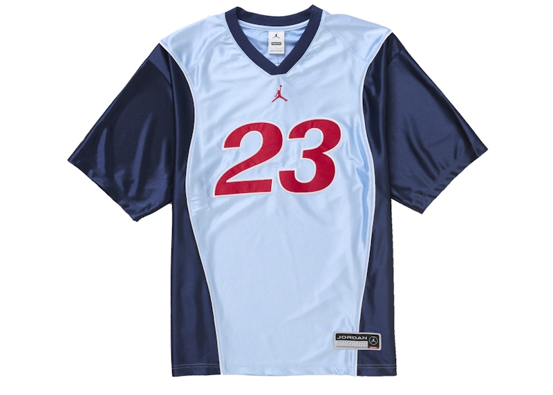 Supreme Jordan Warm Up Jersey Light Blue Men's - FW24 - US