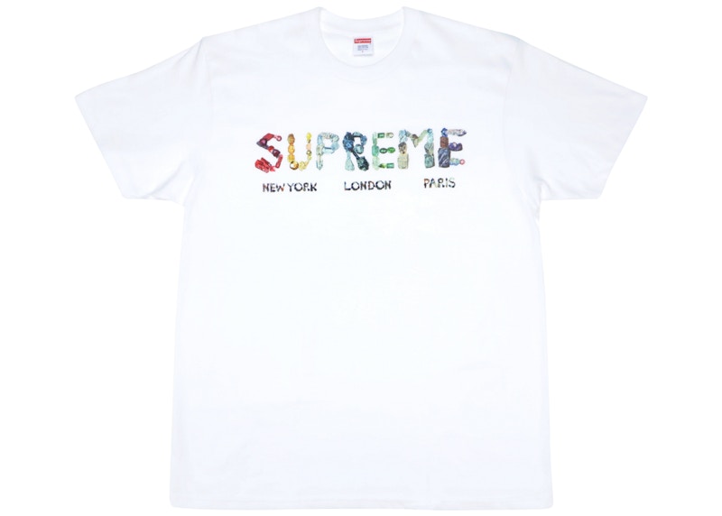 Supreme rocks crystal tee ホワイト S ロックス Supreme Rocks Tee