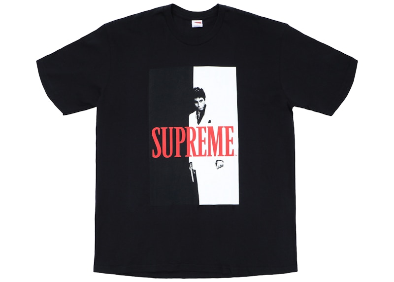 Supreme Scarface Split Tee Black Men's - FW17 - US