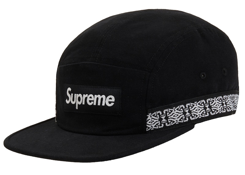 Supreme Side Tape Camp Cap Black - SS19 - JP