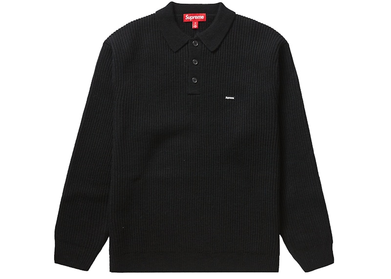 Supreme Small Box Polo Sweater Black メンズ - FW23 - JP