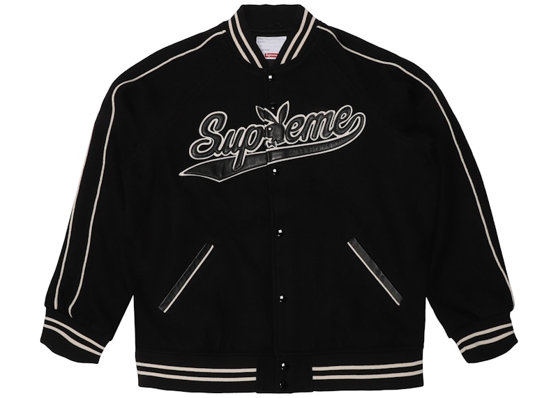 Supreme Playboy Crew Jacket Black Supreme Playboy Crew Jacket
