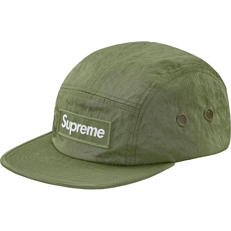 Supreme Washed Nylon Camp Cap Olive - FW17 - US