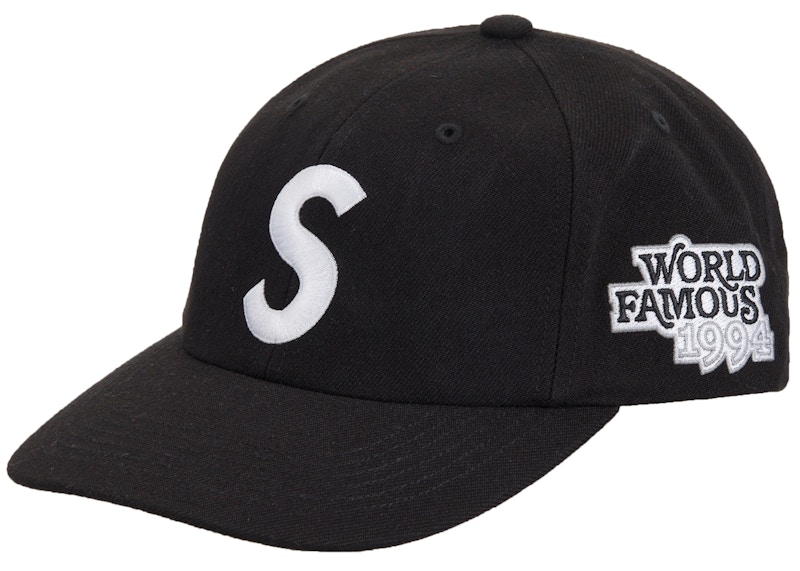 Supreme World Famous S Logo 6-Panel Black - SS25 - US
