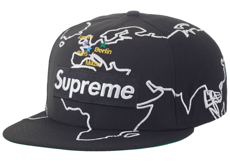 Supreme 2023FW Worldwide Box Logoキャップ Supreme Worldwide Box