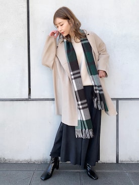 ◇【CLASSY.12月号掲載】ドルマンスリーブリバーコートを使った人気