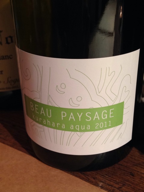Beau Paysage クラハラ アクア 2014 11％ 750ml Beau Paysage Kurahara