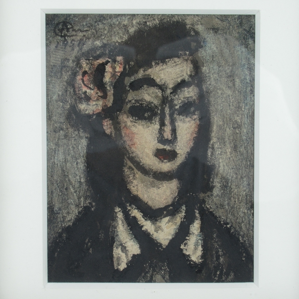 安藤義茂 の希少な刀画 ／ ルオーのような深い精神性 ／マティス 安藤