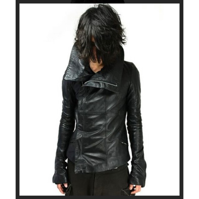 ekam 2way レザージャケット ハイネック ekam ハイネックレザー