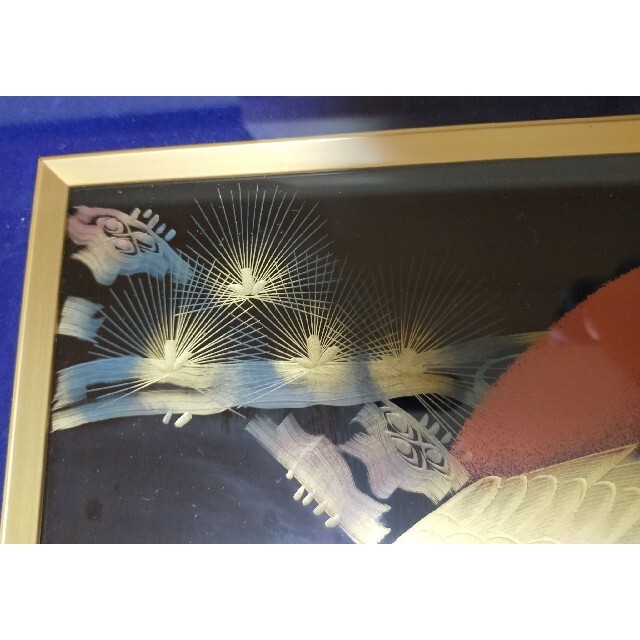 松井義明 輪島漆器 沈金 盆 2枚セット 松井義明 輪島漆器 沈金 盆 2枚