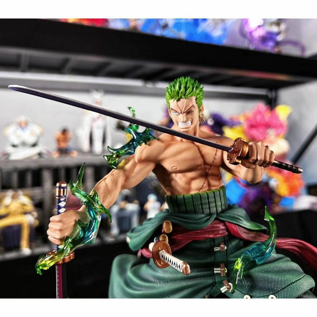 ワンピース ロロノア・ゾロ フィギュア ガレージキット LXスタジオ 緑Ver.