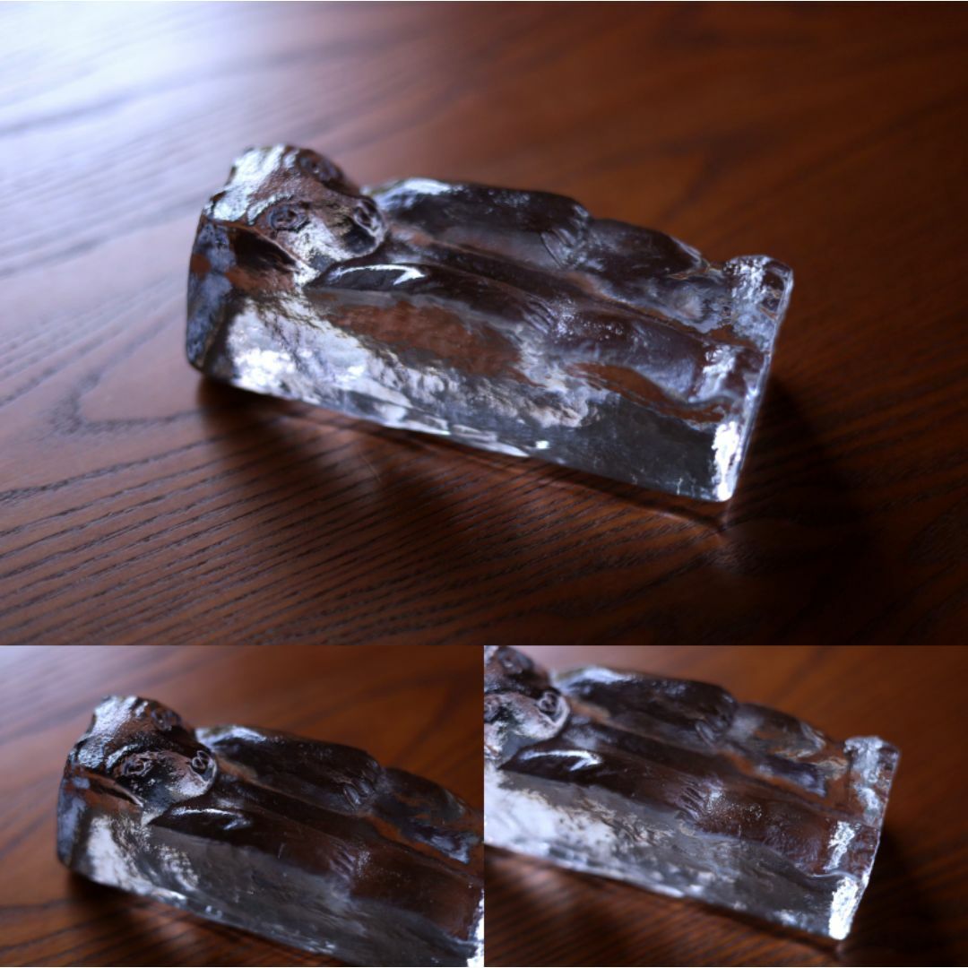 Erik Hoglund エリックホグラン ガラスオブジェ 熊 76332