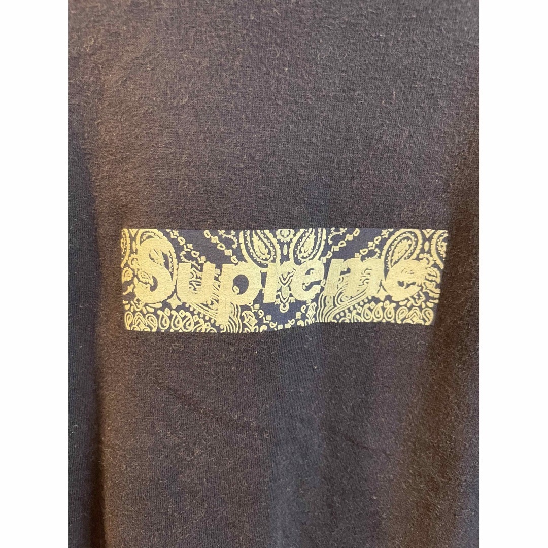 Supreme box logo 2001 ペイズリー半袖TシャツL