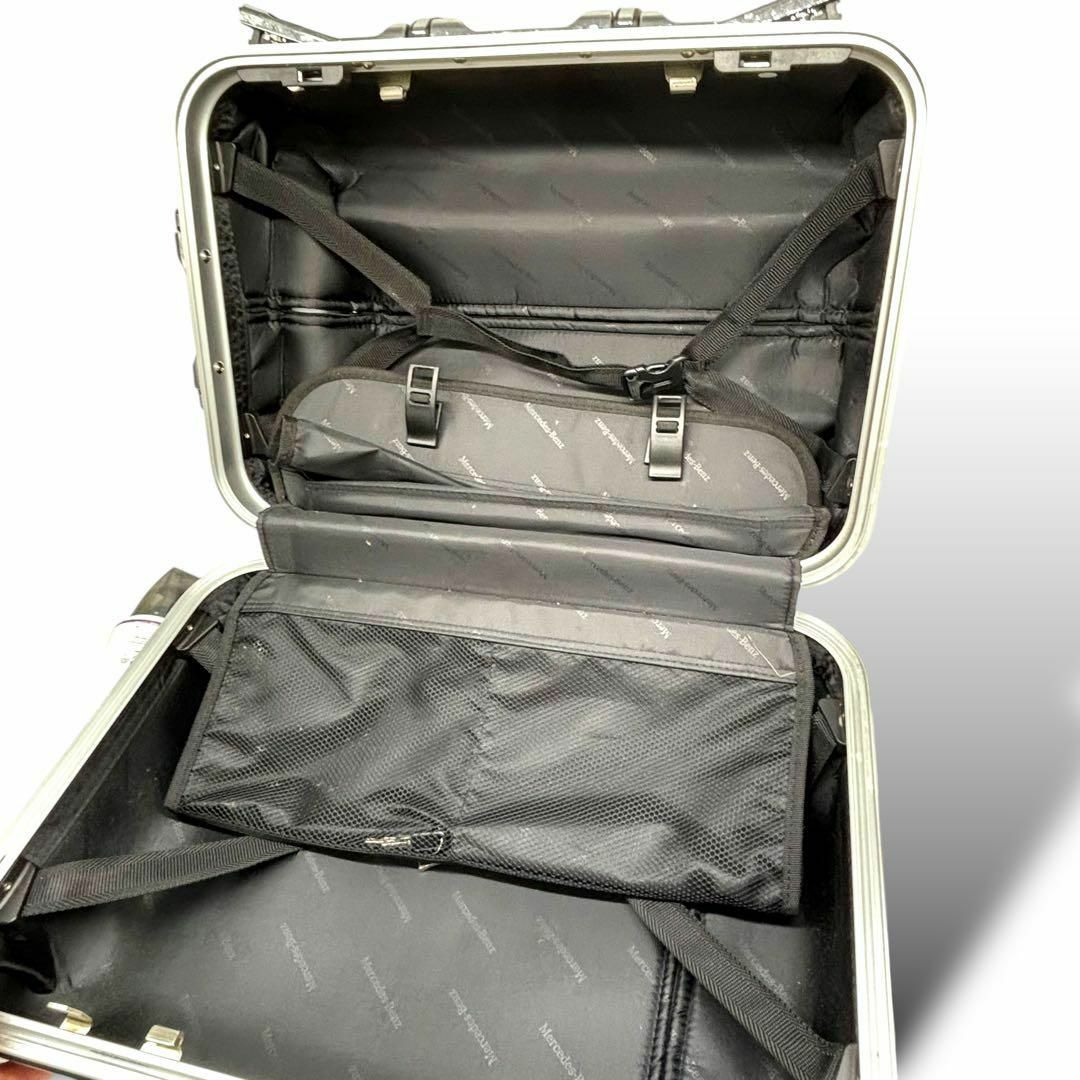 メルセデスベンツ キャリーケース シルバー 35L ダイヤルロック スーツ