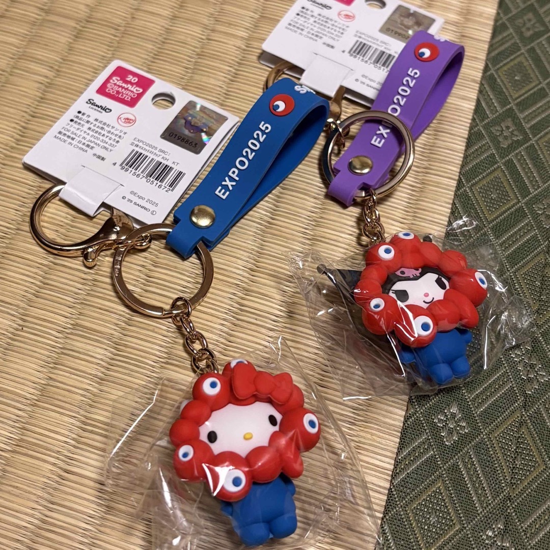 サンリオミャクミャク クリアキーホルダー 関西万博 コンプリート