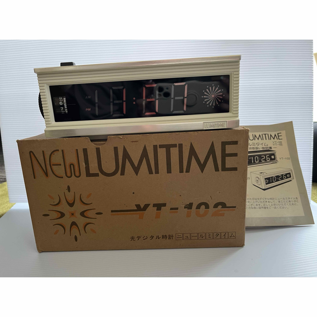 NEW LUMITIME デジタル時計 YT-102 ジャンク品 インテリア小物