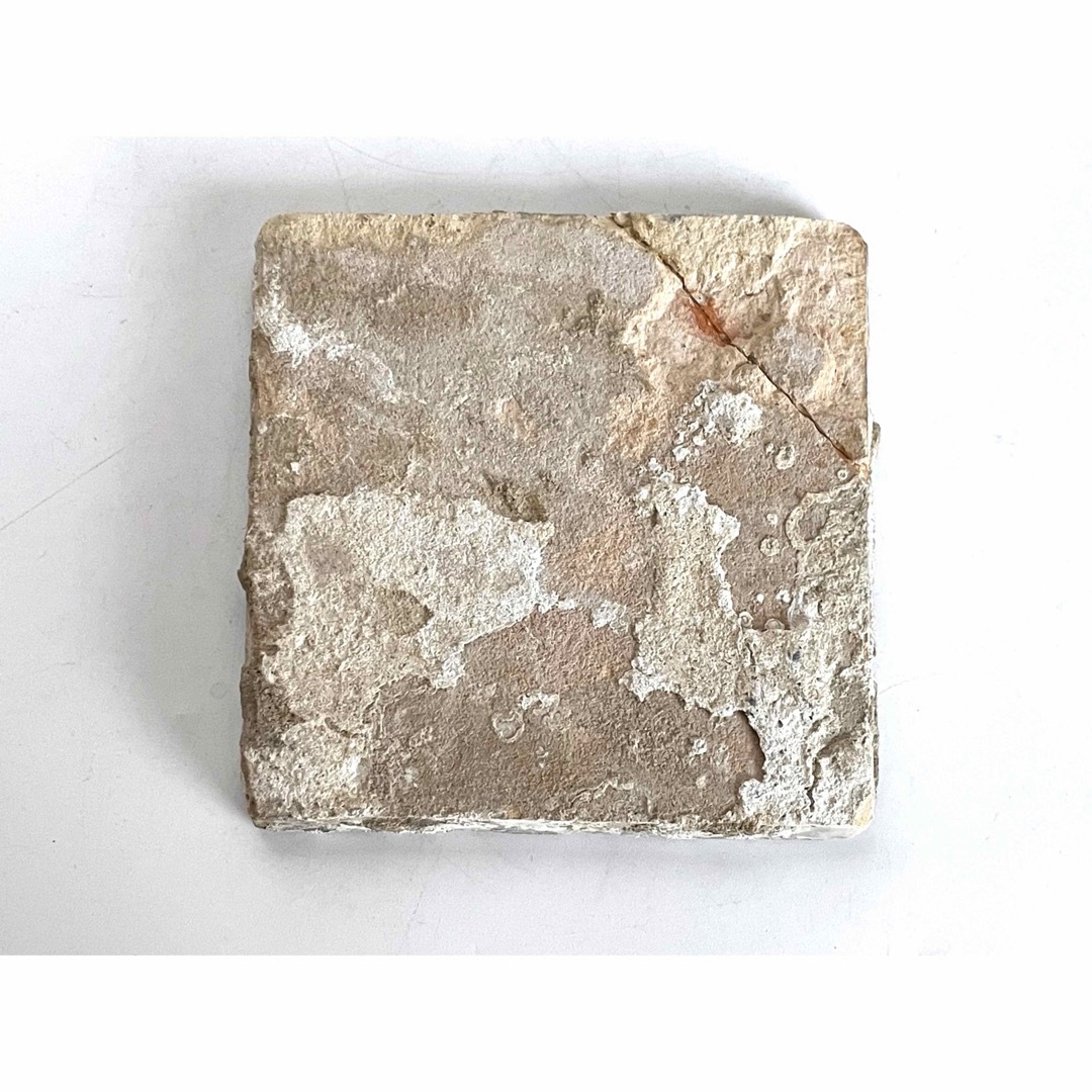 骨董 アンティーク デルフトタイル 染付 人物文 17世紀 オランダ 割れ