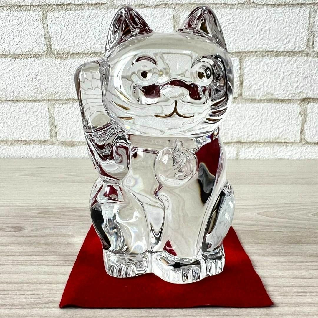 美品☆バカラ Baccara 招き猫 クリスタル 藤原丈一郎君所持同等品