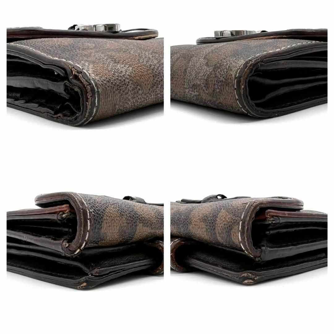 希少 Christian Dior ディオール 折り財布 トロッター ハート